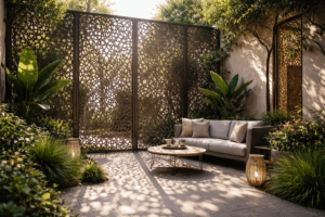 Sunt panourile traforate o soluție bună pentru curțile interioare?