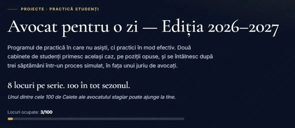 Ce înseamnă să pledezi la 20 de ani